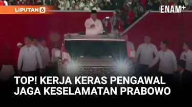VIDEO: Aksi Pengawal Presiden Jaga Keselamatan Prabowo