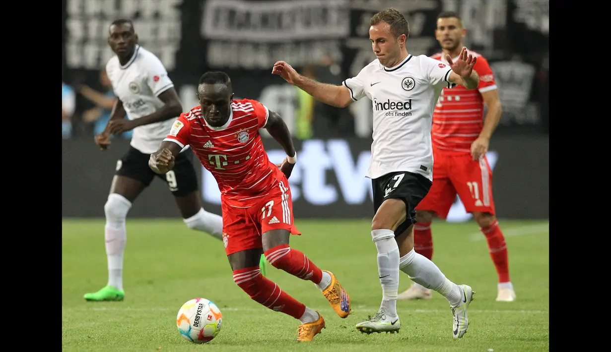 Dalam pertandingan tersebut pelatih Julian Nagelsmann menurunkan Sadio Mane selama 90 menit. Mane sendiri mendapatkan empat kali kesempatan menembakan bola ke gawang jawara UEFA Europa League 2021 tersebut. (AFP/Christof Stache)