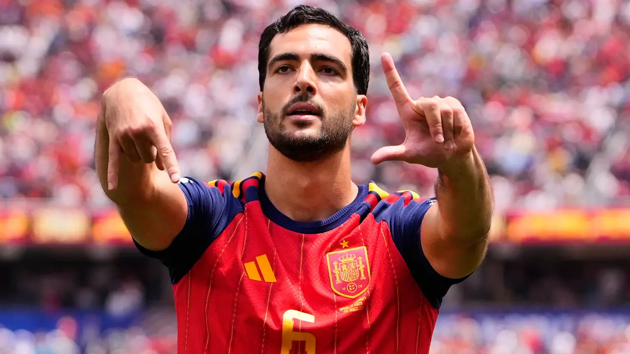 Pemain Spanyol Mikel Merino
