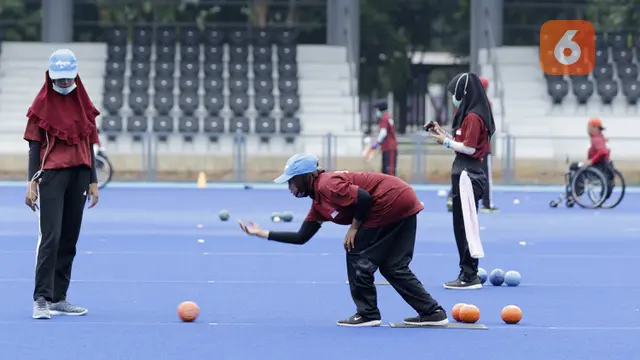 Latihan Lawn Bowls Jelang Asian Para Games 2018