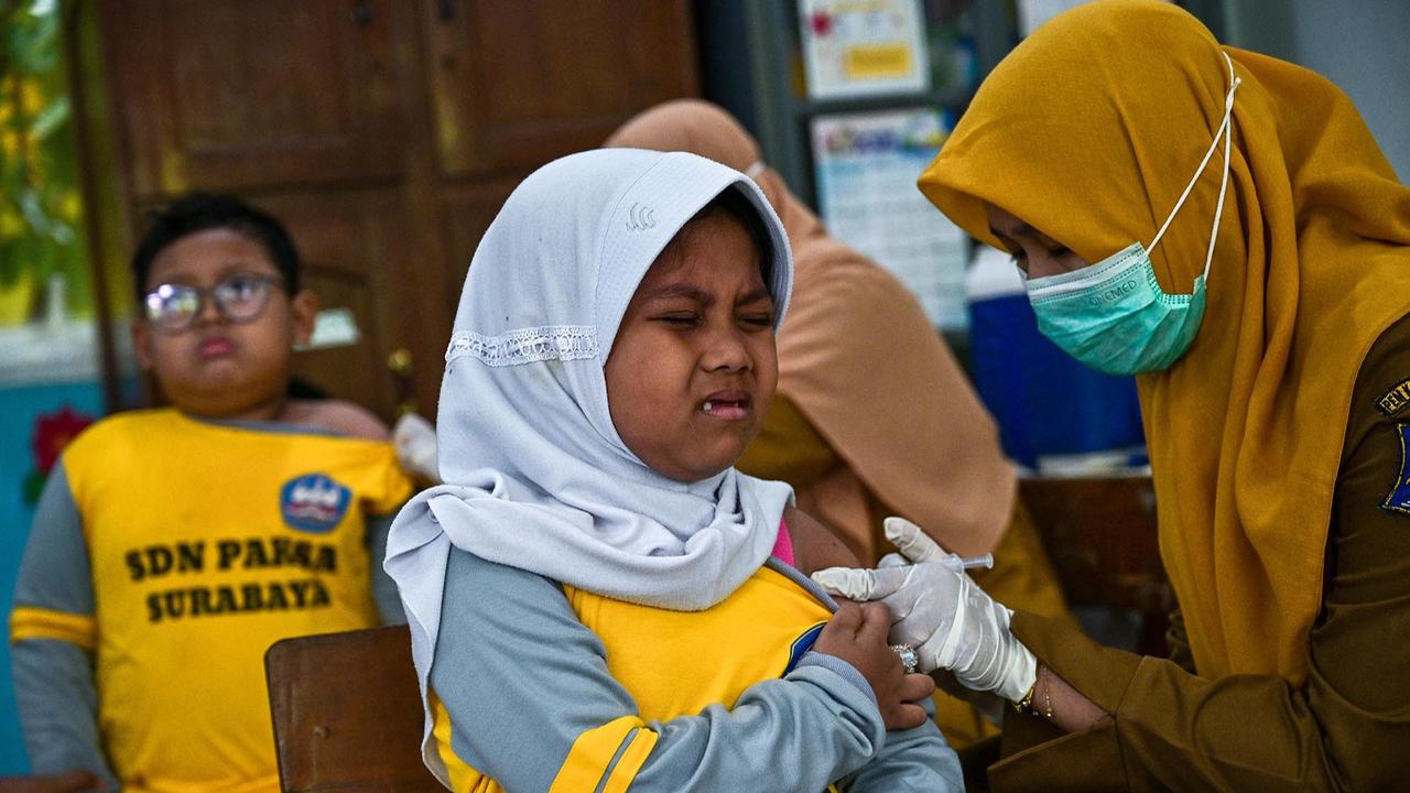 FOTO: Antusias Murid SDN Pakis Satu saat Pelaksanaan BIAS