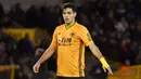 7. Raul Jimenez (Wolverhampton Wanderers) - Pemain asal Meksiko ini turut menyumbang satu gol saat Wolves ditaklukkan Manchester City. Tambahan gol tersebut membuatnya kini telah mencetak dua gol. (AP Photo/Rui Vieira)