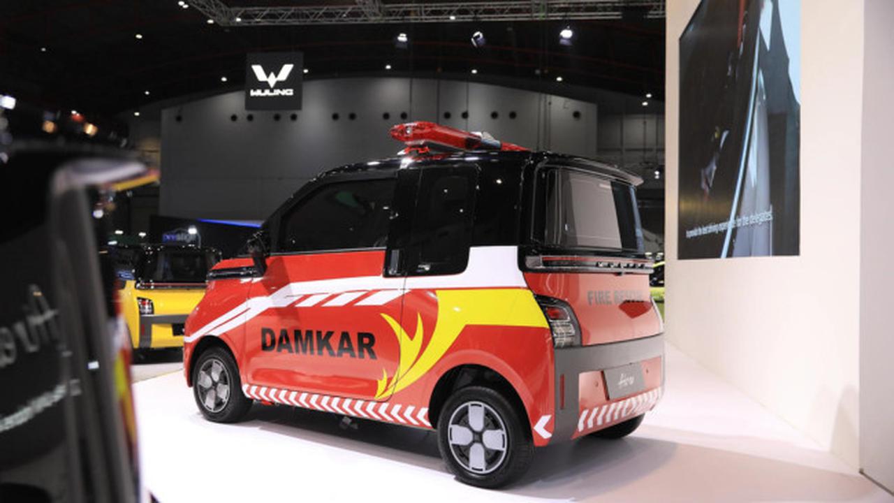 Tampilan Modifikasi Air EV Versi Damkar di PEVS 2023