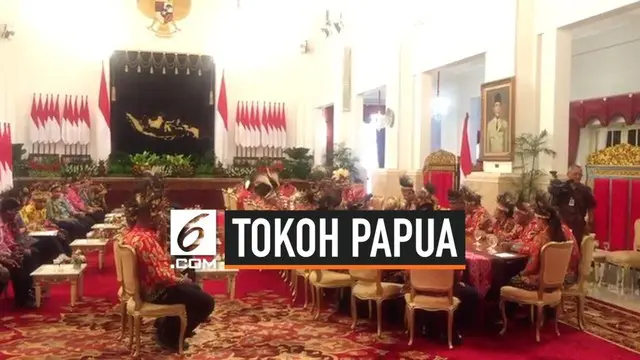 Presiden Joko Widodo atau Jokowi menerima 61 tokoh Papua dan Papua Barat di Istana Negara Jakarta, Selasa (10/9/2019). Adapun yang hadir terdiri dari tokoh adat, masyarakat, agama, kepala suku, hingga mahasiswa.