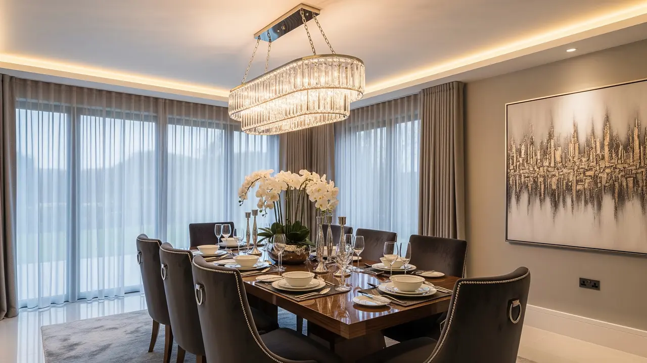 Model Lampu Gantung untuk Ruang Makan (AI Generated)