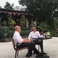 Presiden RI Joko Widodo dan Perdana Menteri Australia Scott Morrison di Istana Bogor (31/8) (Liputan6.com / Hanz Jimenez Salim)