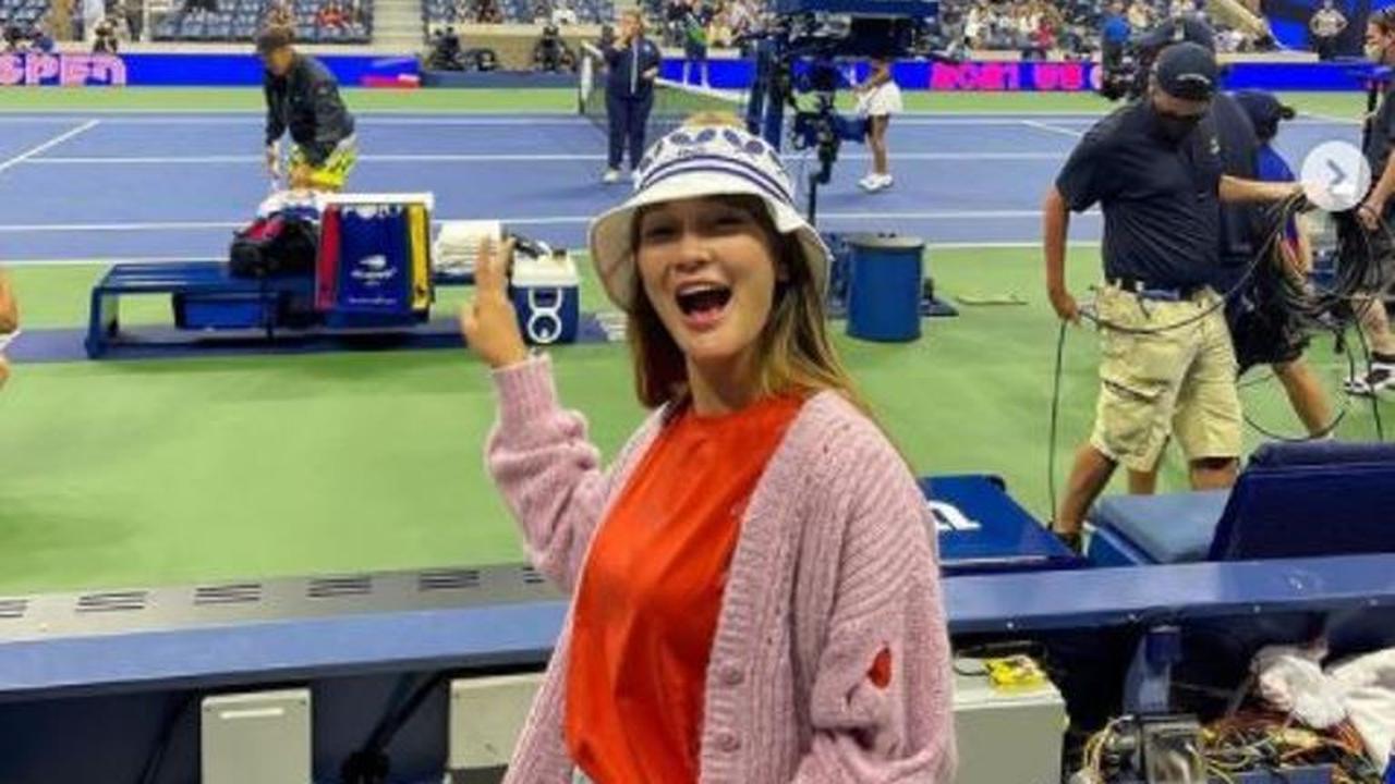 Nonton Tenis di New York, Cardigan Bolong Luna Maya Jadi Sorotan