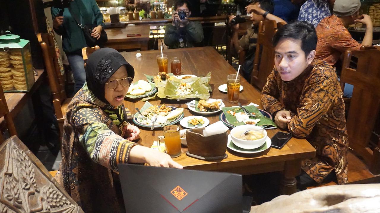 Pertemuan Gibran - Risma