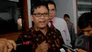 Politisi PDIP, Hasto Kristoyanto menyambangi Pengadilan Negeri Jakarta Selatan untuk menghadiri sidang praperadilan BG, Selasa (10/2/2015). (Liputan6.com/Johan Tallo)