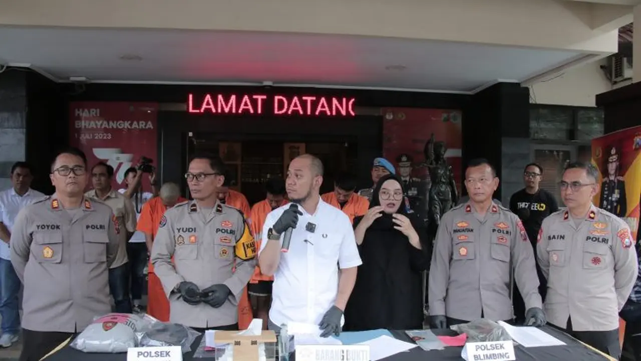 Polresta Malang Kota mengamankan empat pelaku curanmor. (Istimewa)
