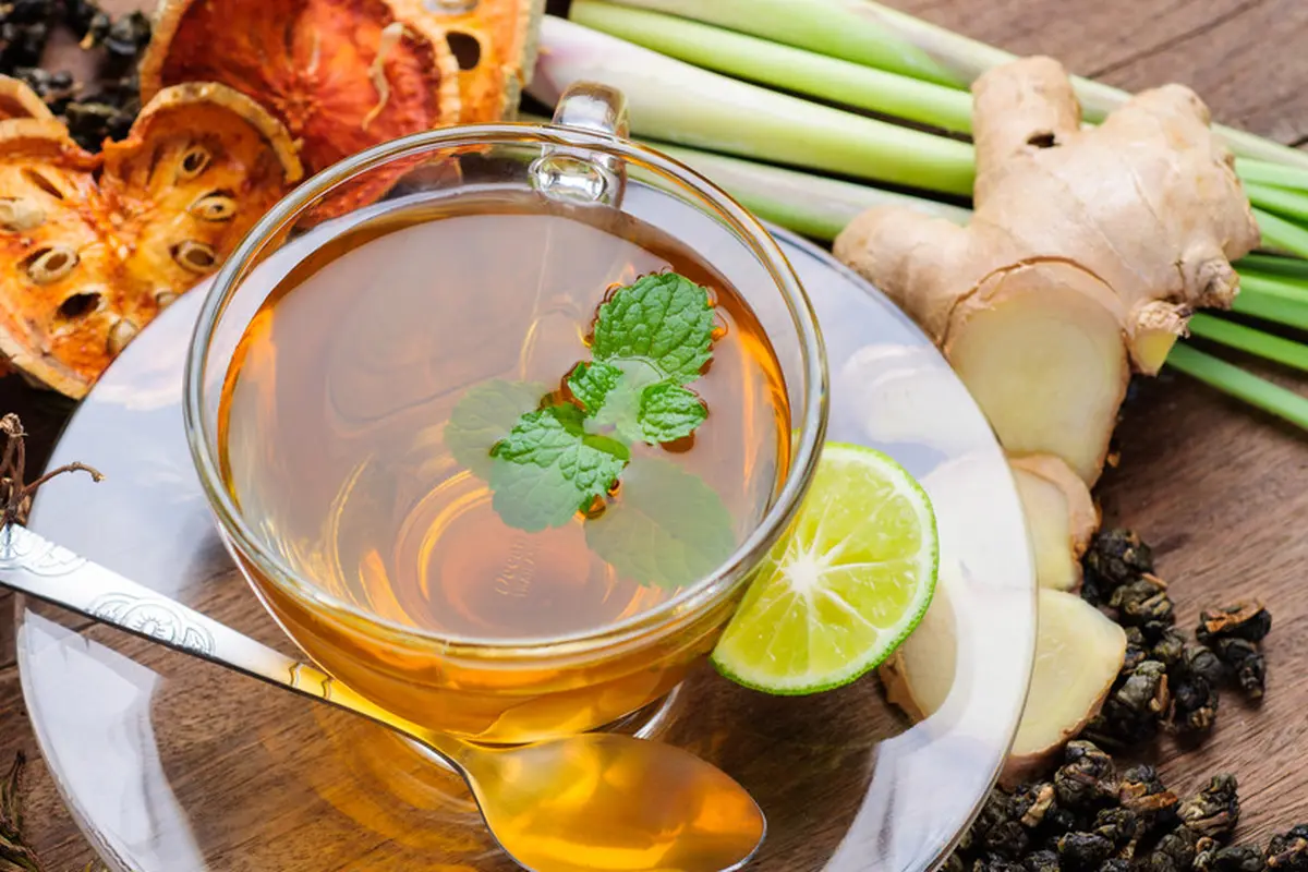 herbal tea jahe mint
