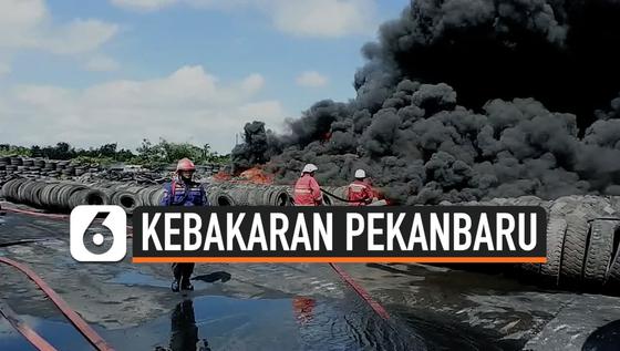 VIDEO: Kebakaran Vulkanisir Ban Karyawan dan Warga Panik