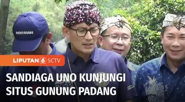 Guna pemulihan perekonomian melalui sektor pariwisata, Menparekraf Sandiaga Uno mengunjungi Desa Karyamukti di Cianjur. Desa Karyamukti adalah salah satu desa wisata yang memiliki situs megalitikum Gunung Padang yang berukuran paling besar dan tertua...