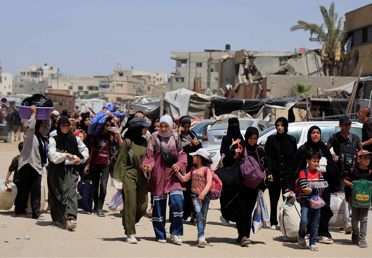 FOTO:  Militer Israel Perintahkan Warga Gaza Mengungsi