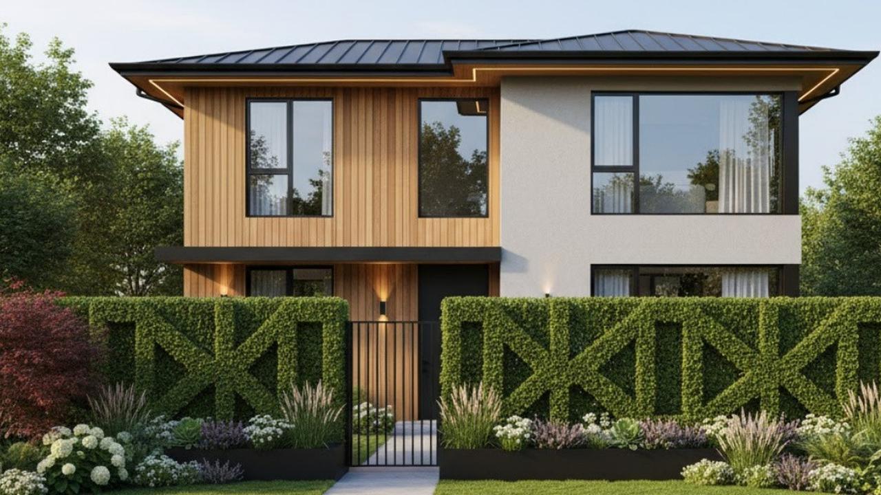 6 Model Rumah Kecil Tapi Luas dengan Pagar Tanaman Hias, Nuansa Tropis yang Estetik