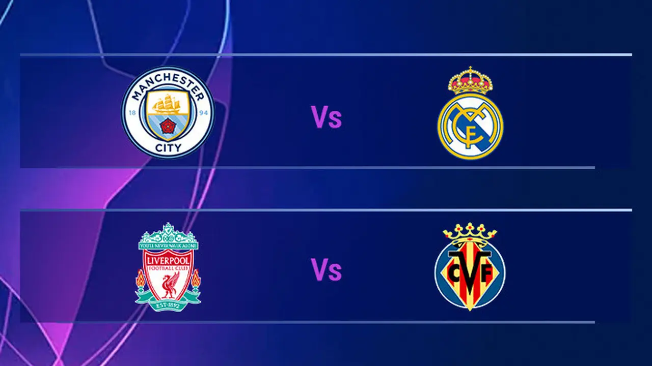 Liga Champions - Ilustrasi Logo Semifinal 2021/2022