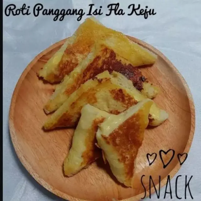 Roti panggang isi vla keju