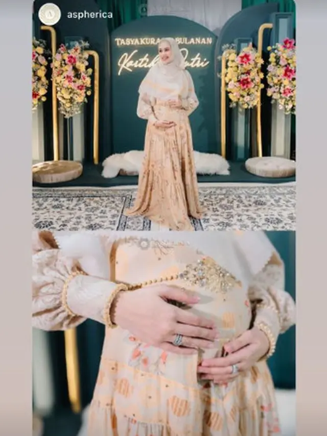 6 Momen Kartika Putri Gelar 4 Bulanan Anak Kedua, Dihadiri Para Artis