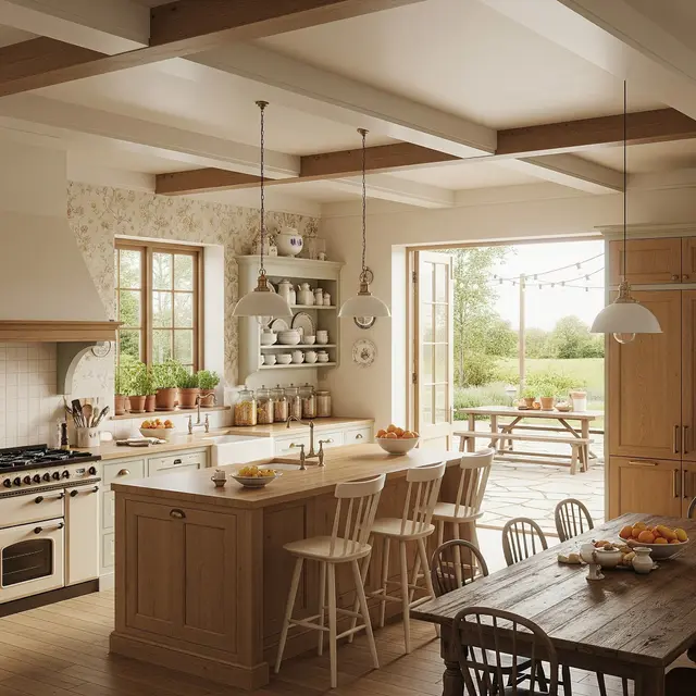 Model Dapur Dekat Pintu Belakang (Image by Gemini AI)