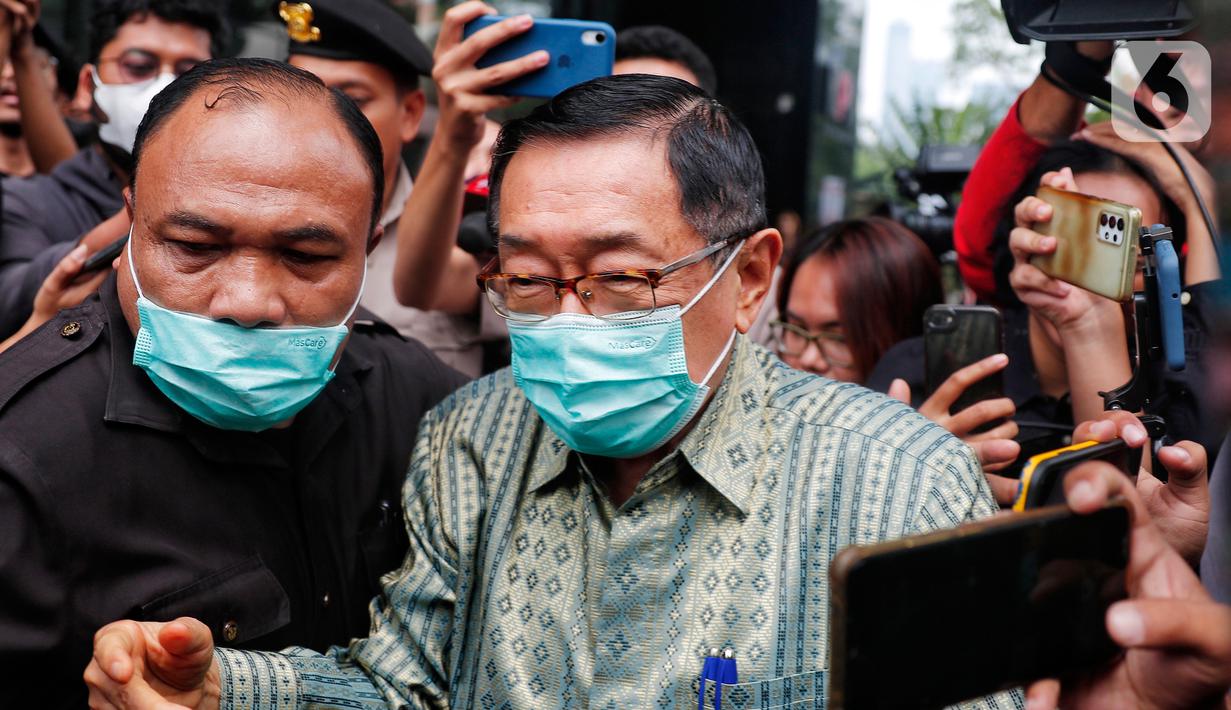 Soedomo merupakan Direktur Utama PT Santos Kaya Abadi Kopi Kapal Api diperiksa di Gedung Merah Putih KPK pada 22 Mei 2023. (Liputan6.com/Angga Yuniar)