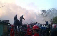 Gudang Satpol PP di Surabaya terbakar