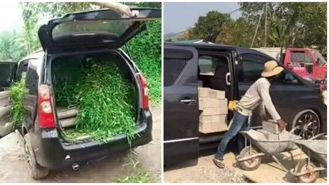 Potret Mobil Saat Bawa Tak Lazim Ini Bikin Geleng-geleng