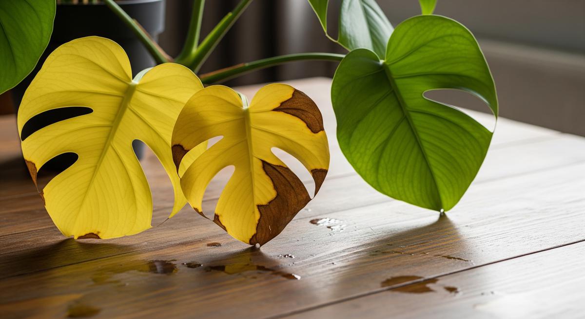 Tanda Monstera Kelebihan Air yang Sering Disalahartikan (AI Generated)
