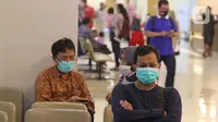 Warga menunggu di RS Mitra Keluarga, Depok, Senin (2/3/2020). Sebanyak 70 petugas medis di RS Mitra Keluarga Depok, Jawa Barat, dirumahkan. Petugas tersebut sempat berinteraksi dengan dua pasien yang positif terinfeksi virus korona COVID-19. (Liputan6.com/Herman Zakharia)
