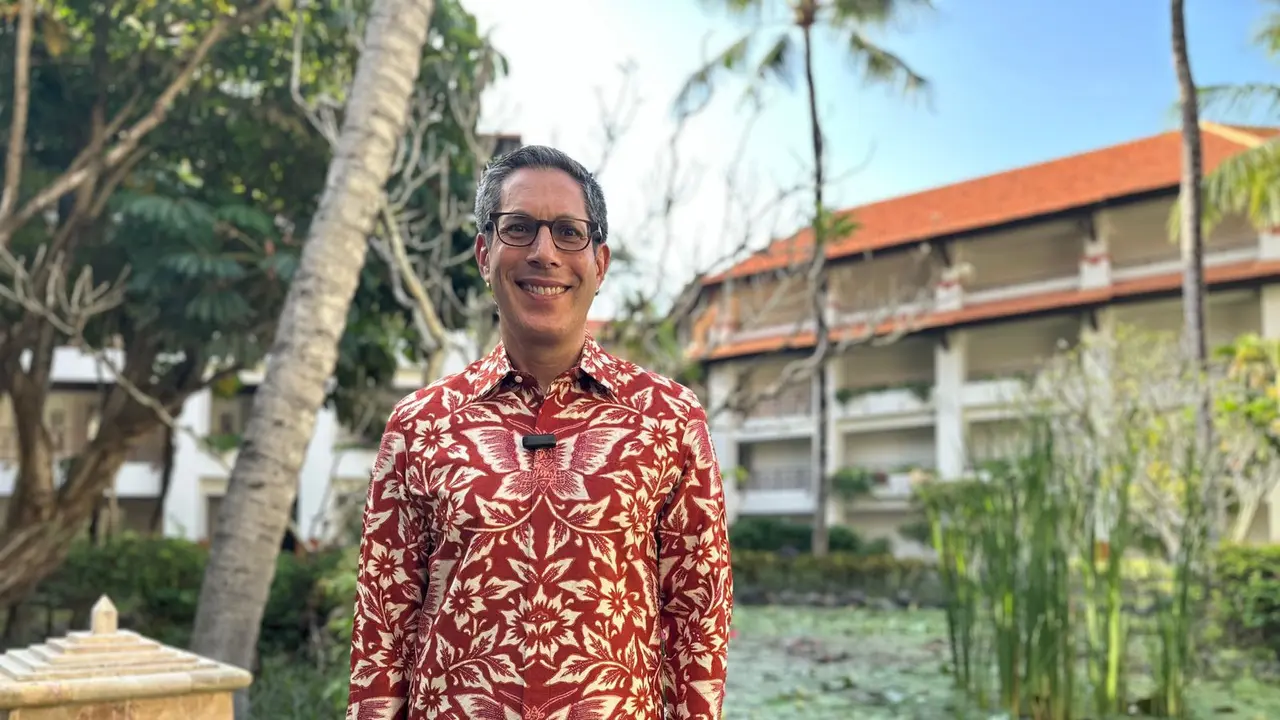Kuasa Usaha Ad Interim Kedutaan Besar Amerika Serikat Michel F. Kleine saat wawancara khusus bersama Liputan6.com di sela-sela World Water Forum ke-10 di Bali, Senin (20/5/2024). (Liputan6/Benedikta Miranti)