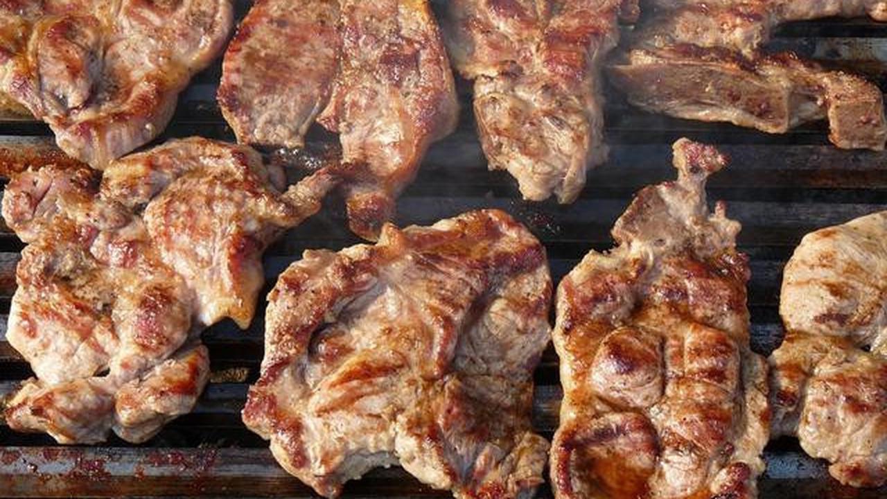 Ilustrasi panggang daging