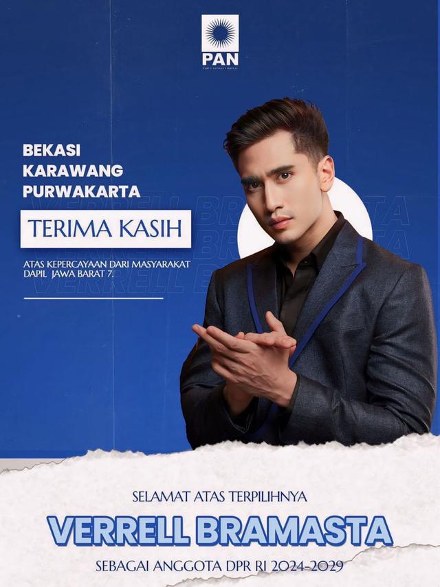 Verrell Bramasta lolos ke Senayan.