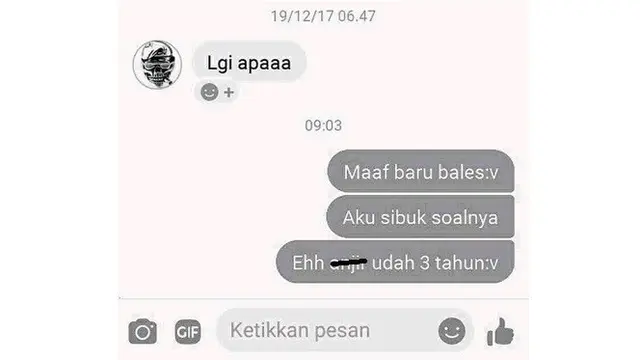 6 Chat Gebetan Bilang 'Maaf Baru Balas' Ini Akhirnya Bikin Nyesek