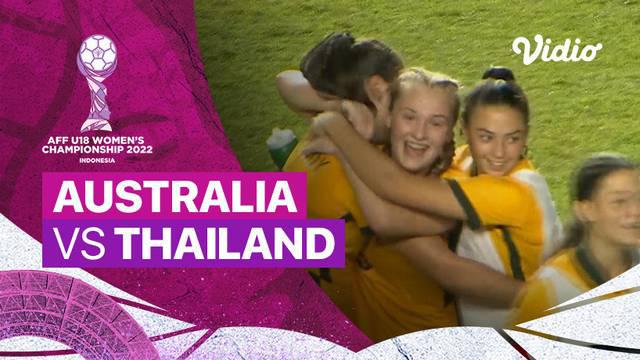 Berita video mini match semifinal Piala AFF U-18 Putri 2022 antara Timnas Australia Putri U-18 melawan Timnas Thailand Putri U-18, Selasa (3/8/2022) malam hari WIB.