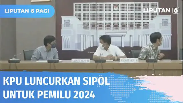 Komisi Pemilihan Umum (KPU) resmi meluncurkan sistem informasi partai politik atau Sipol sebagai bagian dari tahapan Pemilu 2024. Partai politik akan melakukan pendaftaran sebagai peserta Pemilu, melalui Sipol KPU.