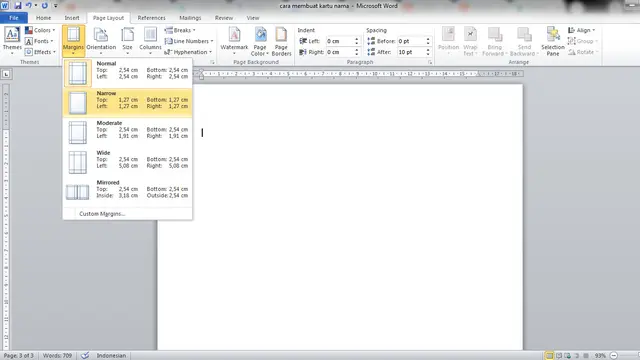 Cara Membuat Kartu Nama di Word Menggunakan Tabel