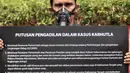 Aktivis Wahana Lingkungan Hidup Indonesia (WALHI) memakai masker ketika melakukan aksi protes pembakaran hutan di depan Kementerian Lingkungan Hidup dan Kehutanan (KLHK), Jakarta, Senin (27/8). (Merdeka.com/Iqbal S. Nugroho)