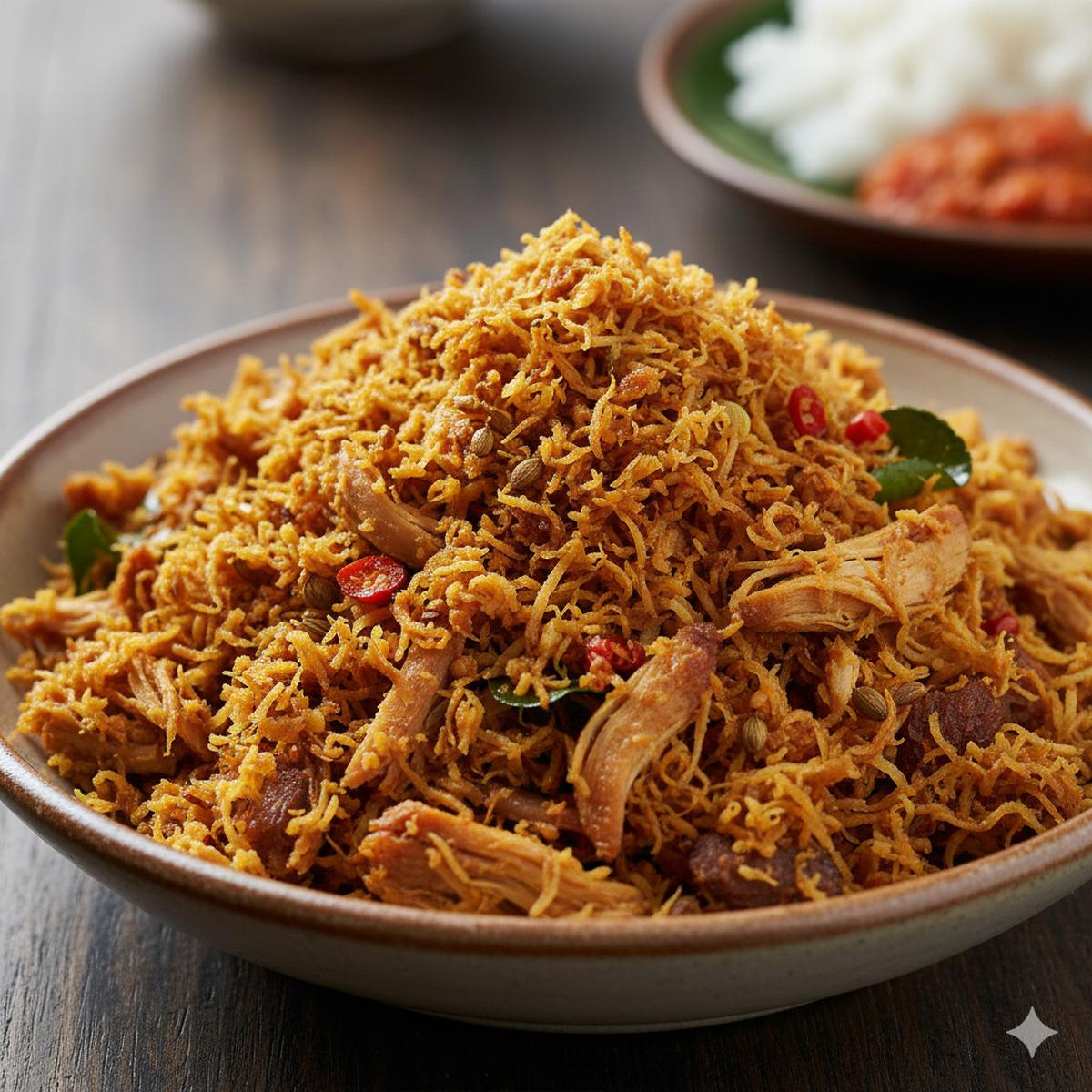 Serundeng atau Lauk Kering Berbumbu