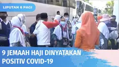 Sebanyak tujuh jemaah haji kloter satu dan dua yang tiba di asrama haji debarkasi Surabaya, Jawa Timur, dinyatakan positif Covid-19. Status covid ketujuh jemaah ini tidak bergejala atau hanya gejala ringan.
