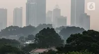 Berdasarkan data indeks standar pencemaran udara maksimum dari aplikasi JAKI, tampak ada perbedaan kualitas udara di setiap wilayah Jakarta. (Liputan6.com/Faizal Fanani)