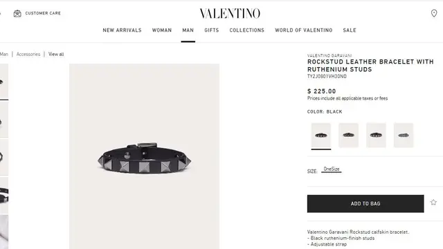 Gelang Kevin Sanjaya, Sumber: website resmi Valentino Garavani
