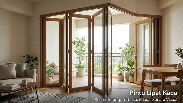 Model Pintu Lipat untuk Ruangan Sempit (AI Generated)