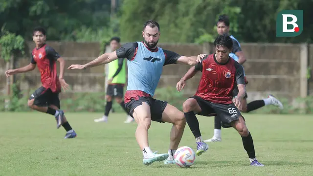  Penampakan Jordi Amat di Sesi Latihan Persija Jakarta