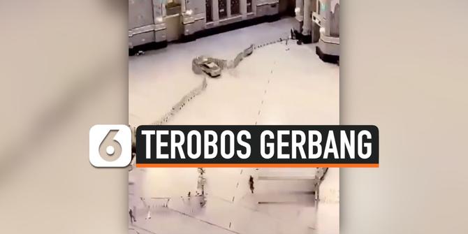 VIDEO: Rekaman Mobil Terobos Gerbang Masjidil Haram