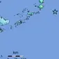 Gempa Magnitudo 7,0 mengguncang wilayah laut Kepulauan Sangihe, Sulut, Kamis (11/7/2024), pukul 19.13.17 WIB. (Liputan6.com/ Dok BMKG)