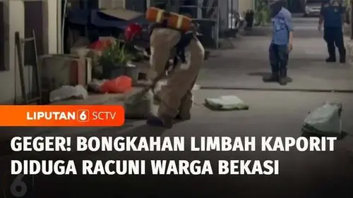VIDEO: Diduga Keracunan Limbah Kaporit, 5 Warga di Bekasi Dilarikan ke Rumah Sakit