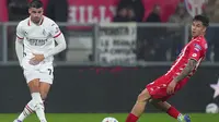 Striker AC Milan, Alvaro Morata, gagal mencetak gol ataupun assist saat timnya menang 1-0 atas Monza pada laga pekan ke-11 Serie A di&nbsp;U-Power Stadium, Monza, Minggu (3/11/2024) dini hari WIB. (Spada/LaPresse via AP)