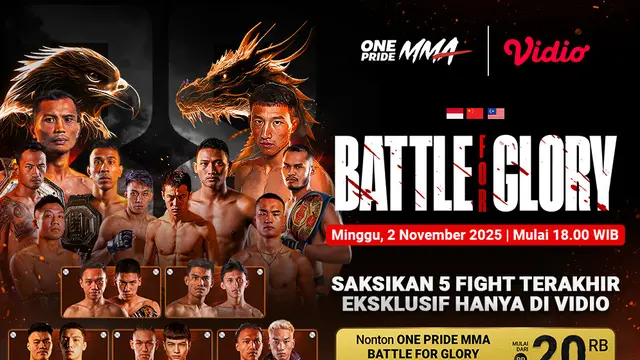 Saksikan ONE Pride MMA: Battle for Glory di Vidio. (dok. vidio.com)