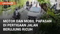 Terekam CCTV motor dan mobil papasan di tikungan Masjid As Shidiqi Yogyakarta. Peristiwa ini terjadi pada Jumat (8/11/2024)