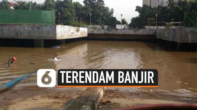 VIDEO: Underpass Kemayoran Terendam Banjir 5 Meter
