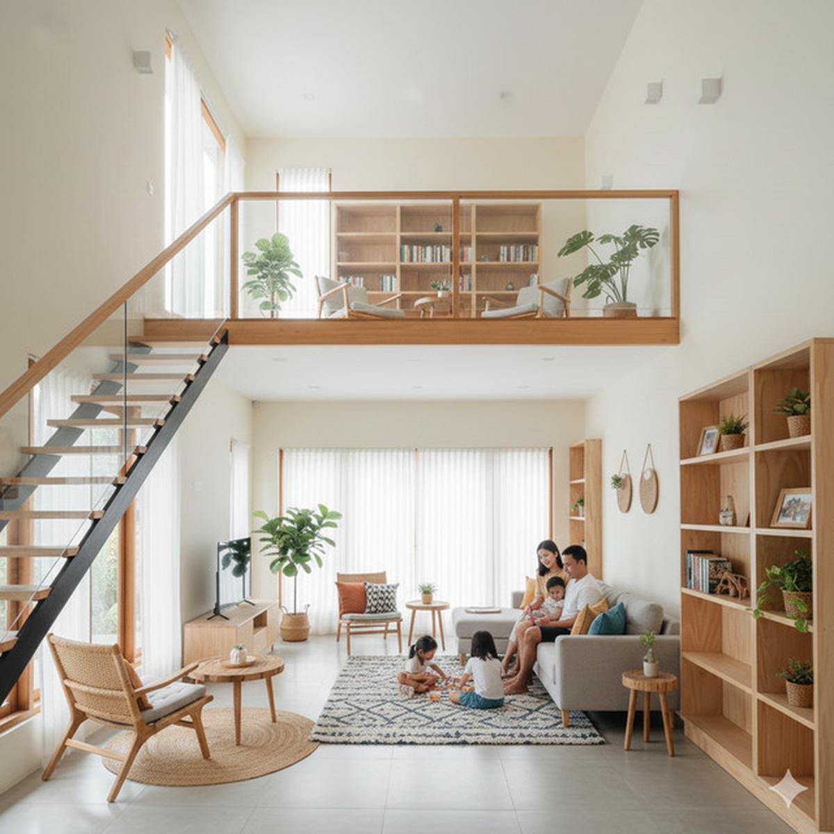 7 Model Rumah Kecil Konsep Open Space untuk Tinggal Bersama Mertua, Nyaman Tanpa Kehilangan Privasi